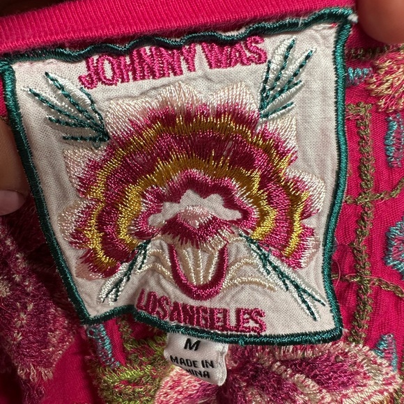 Johnny Was Sheri Embroidered Long Relaxed
Cotton jersey Knit Midi M - Picture 10 of 11